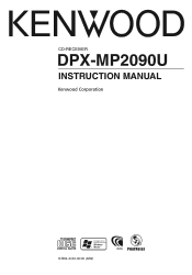 Kenwood DPX-MP2090U User Manual