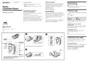 Sony WMFX197 Operating Instructions
