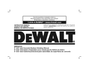Dewalt DWE46150 Instruction Manual