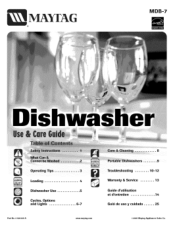 Maytag MDC4650AWB Use and Care Guide