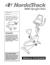 NordicTrack 9600 Upright Bike Italian Manual