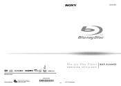 Sony BDP2000ES Operating Instructions