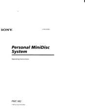 Sony PMC-M2 Users Guide