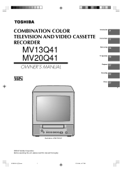Toshiba MV20Q41 User Manual