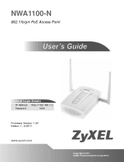 ZyXEL NWA1100 User Guide