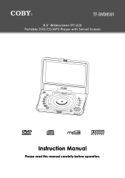Coby TF-DVD8501 Instruction Manual