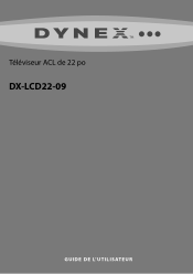 Dynex DX-LCD22-09 User Manual (French)