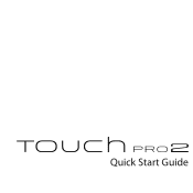 HTC Touch Pro2 Verizon Quick Start Guide