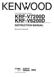 Kenwood KRF-V6200D User Manual