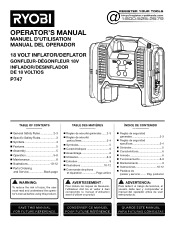 Ryobi P747 Operation Manual