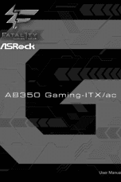 ASRock Fatal1ty AB350 Gaming-ITX/ac User Manual