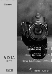 Canon Vixia HF S11 VIXIA HF S11 HD Camcorder Instruction Manual