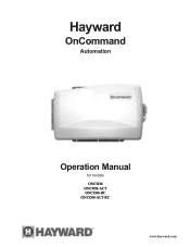 Hayward OnCommand® Model: ALL MODELS Operation