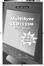 NEC LCD1525M MultiSync LCD1525M User's Manual
