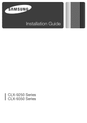 Samsung CLX-9350ND Installation Guide