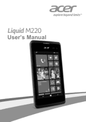 Acer M220 User Manual