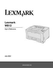 Lexmark W812 User's Reference