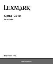 Lexmark Optra C710 Setup Guide