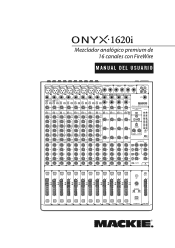 Mackie Onyx 1620i Owner's Manual (Espanol)
