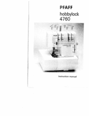 Pfaff hobbylock 4760 Owner's Manual