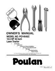 Poulan 178097 User Manual