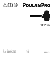 Poulan PRBP675i Owner Manual