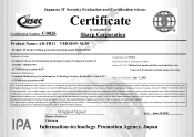 Sharp AR-FR11 Common Criteria Certificate