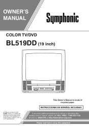 Symphonic BL519DD Owner's Manual
