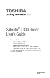 Toshiba L300 EZ1004V Satellite L300 Series (GMAD00162011_SatL300_08Arp28) User Guide