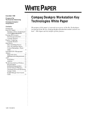 Compaq AP250 Compaq Deskpro Workstation Key Technologies White Paper