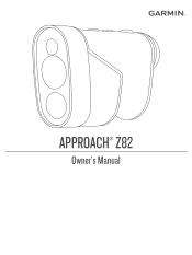 Garmin Approach Z82 Owners Manual