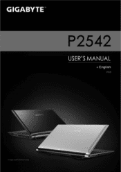 Gigabyte P2542S Manual