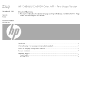 HP CM8000 HP CM8060/CM8050 Color MFP  -  Print Usage Tracker