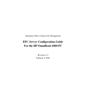 HP Surestore 64 EFC Server Configuration Guide For the HP OmniBook 6000 PC