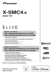 Pioneer X-SMC4-K Operating Instructions
