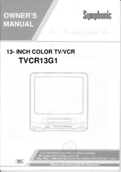 Symphonic TVCR13G1 Owner's Manual