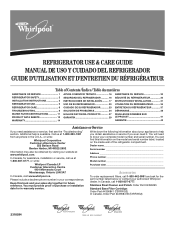 Whirlpool ED5FHEXTQ Use and Care Guide