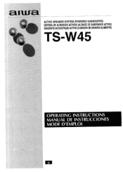 AIWA TS-W45 Operating Instructions