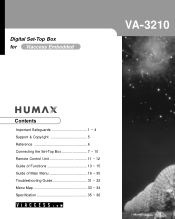Humax VA-3210 User Manual