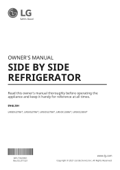 LG LRSXS2706W Owners Manual