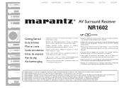 Marantz NR1602 NR1602N_ENG_GettingStarted_UG_v00