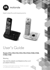 Motorola K701 User Guide