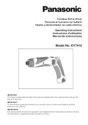 Panasonic EY7410 EY7410 User Guide