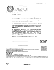 Vizio VL260M VL260M User Manual