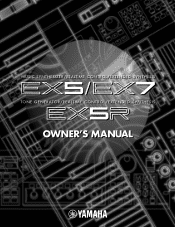 Yamaha 5R EX5/5R/7 Owners Manual