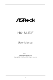 ASRock H61M-IDE User Manual