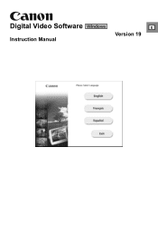 Canon 0751B001 Digital Video Software (Windows) Ver.19 Instruction Manual