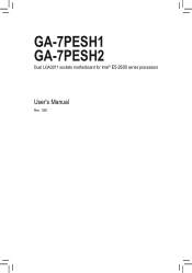 Gigabyte GA-7PESH1 Manual