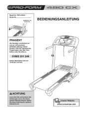 ProForm 480 Cx Treadmill German Manual