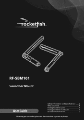 Rocketfish RF-SBM101 User Manual (English)